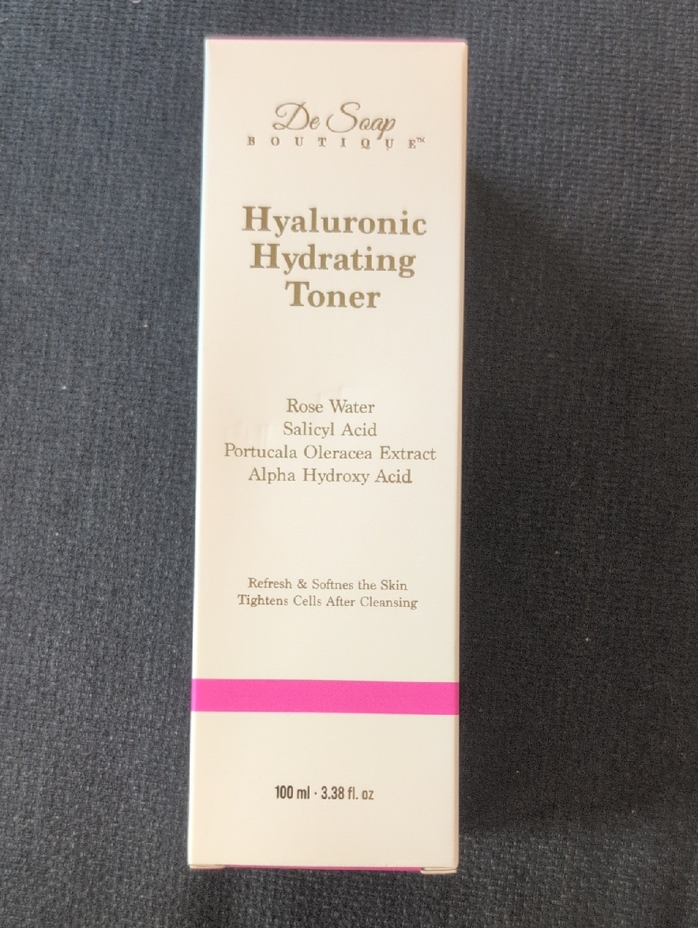 De Soap Boutique Hyaluronic Hydrating Toner - Pink & Cream